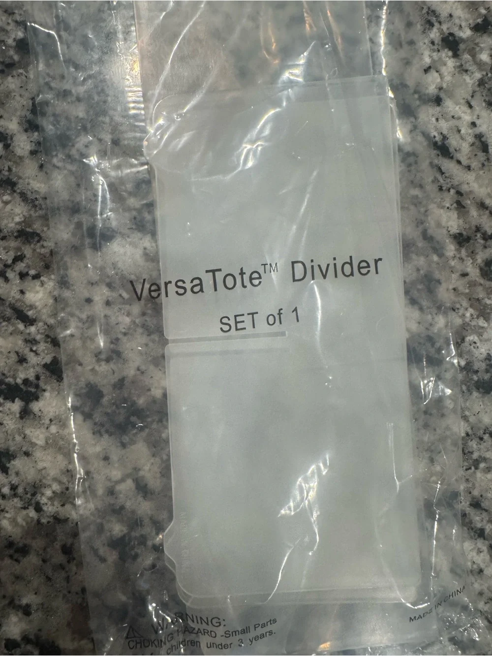 VersaTote Divider - Clear Tote Insert